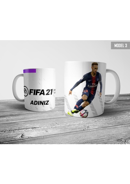 Fifa 21 Neymar Kişiye Özel Kupa Bardak Model 3