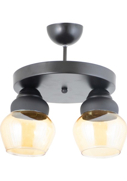 Lüster Camlı Spor Model Modern Plofonyer Avize