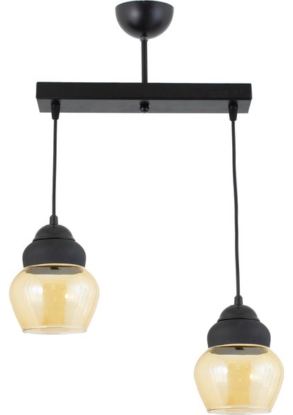Lüster Camlı Spor Model Modern Sarkıt Avize