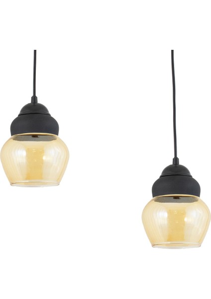 Lüster Camlı Spor Model Modern Sarkıt Avize