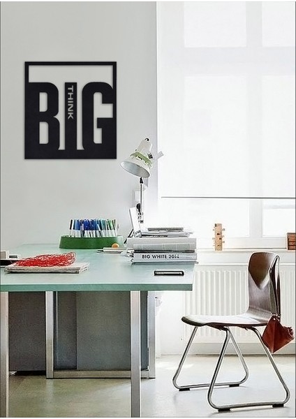 İnnova Metal Think Big Metal Duvar Tablosu 45 x 55 cm