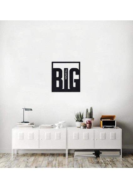 İnnova Metal Think Big Metal Duvar Tablosu 45 x 55 cm