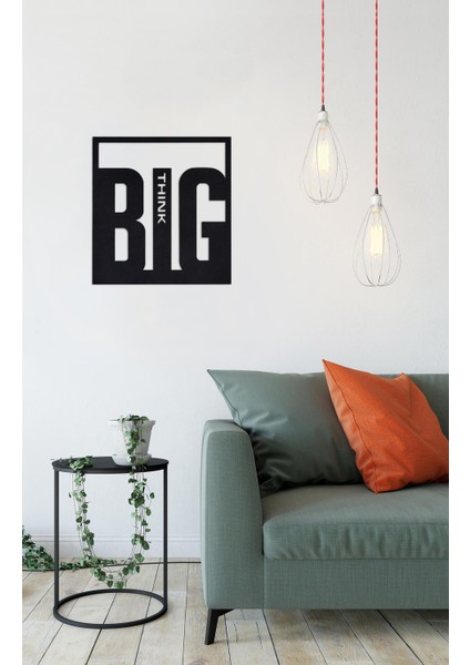 İnnova Metal Think Big Metal Duvar Tablosu 45 x 55 cm