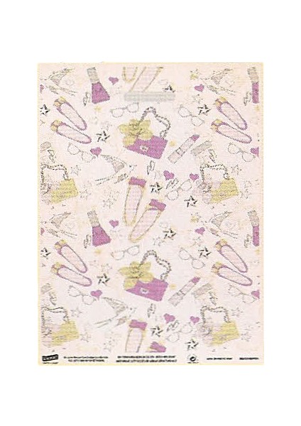 Alışveriş Desenli Mağaza Takviyeli Çanta Poşet 24 Mic 40X50CM 50'li