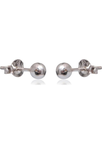 Gümüş Küçük Top Küpe