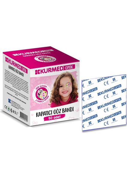 Kurmed Optik Kapatıcı Göz Bandı Kız 50'li