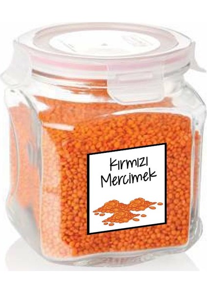 Bakliyat Kavanozu Etiketi