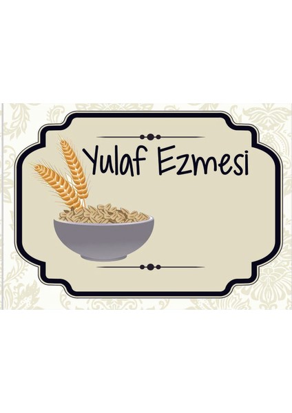 Bakliyat Kavanozu Etiketi fiyatları