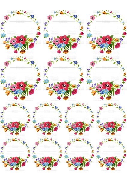 Çiçekli Bitki Saksı Etiketi