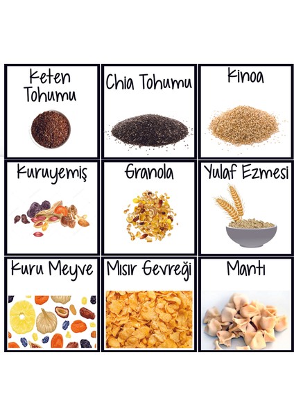 Bakliyat Kavanozu Etiketi indirimleri