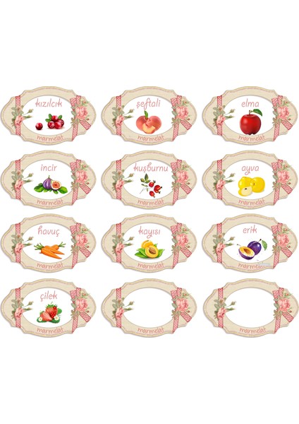 Marmelat Kavanozu Etiketi fiyatları