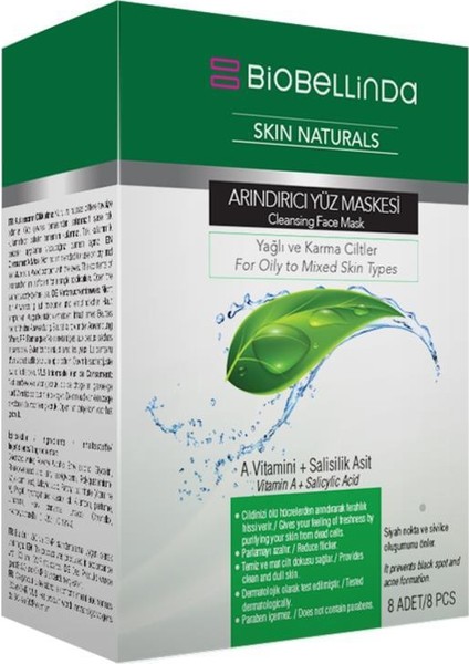 Arındırıcı Yüz Maskesi (8'li Set) - 80 ml