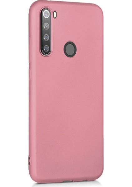 Xiaomi Redmi Note 8 Kılıf Liquid Içi Kadife Tam Koruma Silikon Açık Pembe
