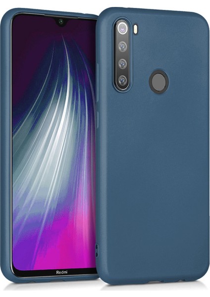 Xiaomi Redmi Note 8 Kılıf Liquid Içi Kadife Tam Koruma Silikon Lacivert fiyatları