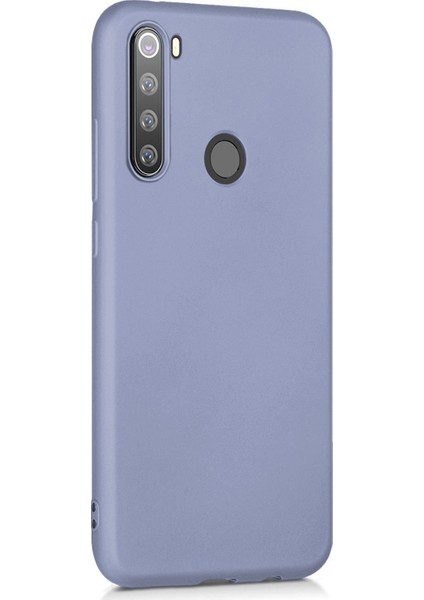 Xiaomi Redmi Note 8 Kılıf Liquid Içi Kadife Tam Koruma Silikon Lila