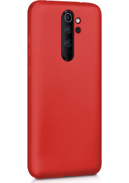 Xiaomi Redmi Note 8 Pro Kılıf Liquid Velvet Içi Kadife Lansman Silikon Kırmızı