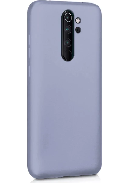 Xiaomi Redmi Note 8 Pro Kılıf Liquid Velvet Içi Kadife Lansman Silikon Lila