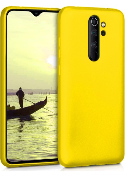 Xiaomi Redmi Note 8 Pro Kılıf Liquid Velvet Içi Kadife Lansman Silikon Sarı fiyatları