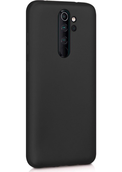 Xiaomi Redmi Note 8 Pro Kılıf Liquid Velvet Içi Kadife Lansman Silikon Siyah