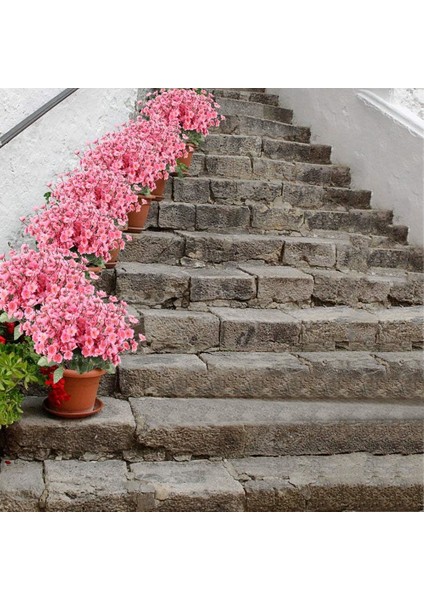 Yapay Çiçek Bahardalı Japon Kiraz Çiçeği 9 Dallı 35CM Pembe 3 Demet
