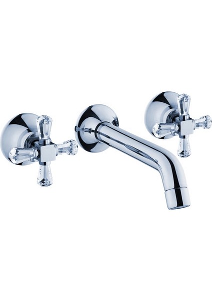 A41663 Juno Swarovskı Ankastre Lavabo Bataryası