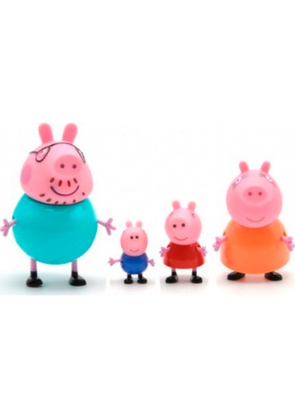 Oyuncak Figür 4'lü Anne Baba George Peppa