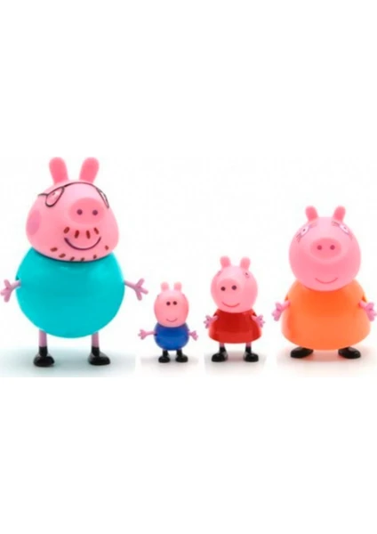 Peppa Pig Oyuncak Figür 4'lü Anne Baba George Peppa