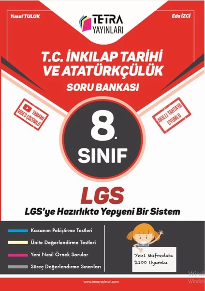 Tetra Yayınları Inkılap Tarihi ve Atatürkçülük 8. Sınıf Lgs Soru Bankası