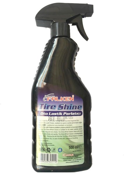 Oto Lastik Parlatıcı Siyahlaştırıcı Ekstra Siyah 500ML Falken fiyatları