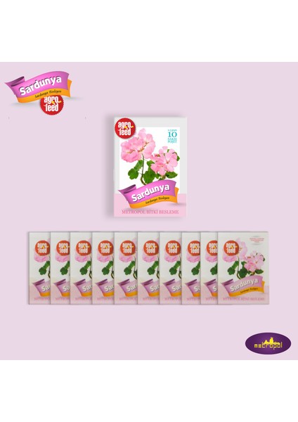 Saksı Gübresi - Sardunya Besleyen 10'lu Paket