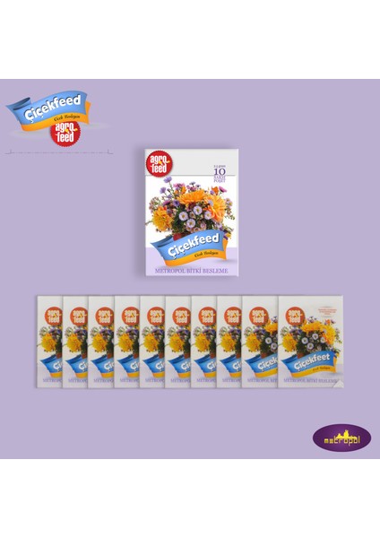 Saksı Gübresi - Çiçek Besleyen 10'lu Paket