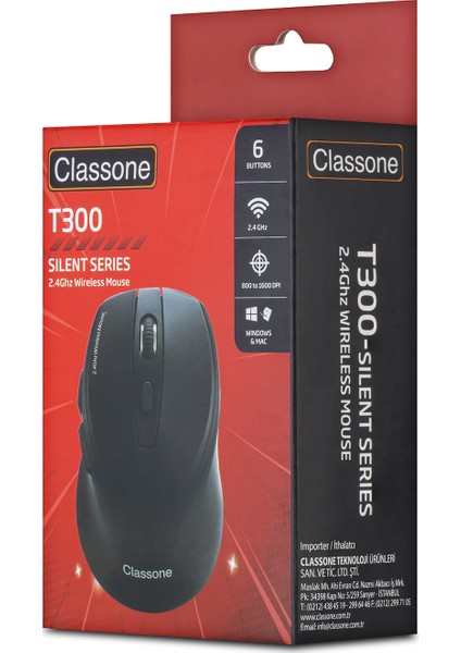 T300 2.4 Ghz Wireless Kablosuz Mouse