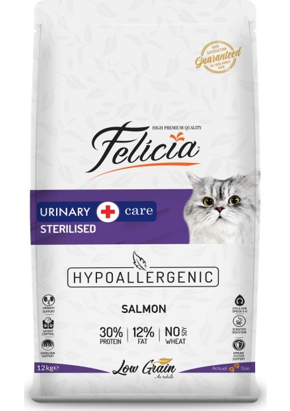 Felicia Az Tahıllı Somonlu Light - Sterilised Kedi Maması 12 kg