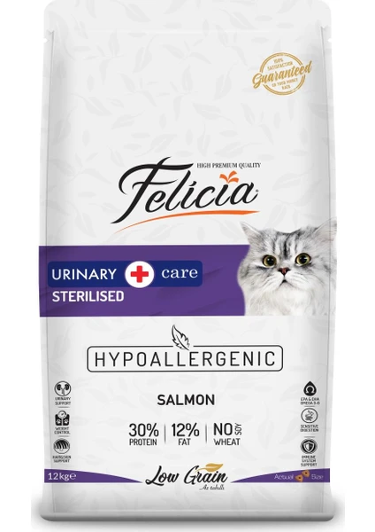 Az Tahıllı Somonlu Light - Sterilised Kedi Maması 12 kg