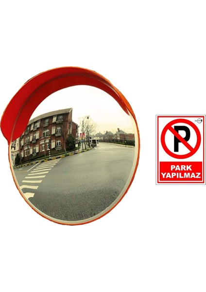 LR-A25 Akrilik 60 cm Trafik Güvenlik Aynası Pvc Levhalı