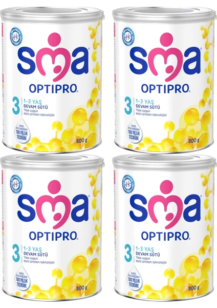 Optipro 3 1-3 Yaş Bebek Sütü 800 gr x 4 Adet