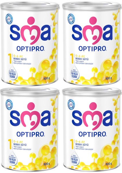 Optipro 1 0-6 Ay Bebek Sütü 800 gr x 4 Adet