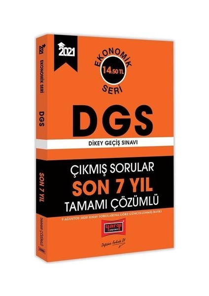 2021 DGS Son 7 Yıl Tamamı Çözümlü Çıkmış Sorular Ekonomik Seri