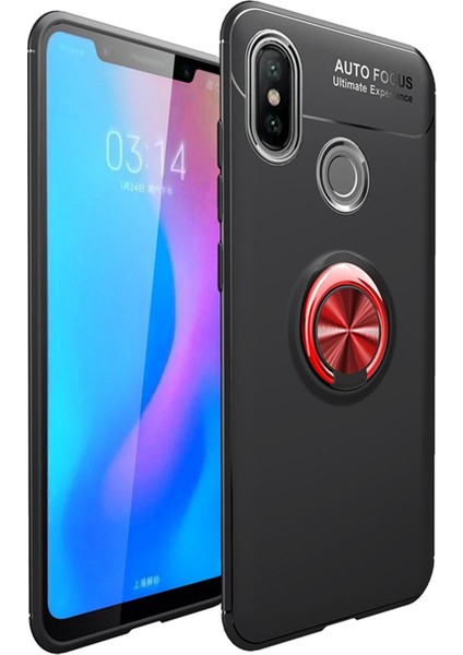 Xiaomi Redmi Note 6 Pro Kılıf Selfie Yüzüklü Esnek Silikon Rvl