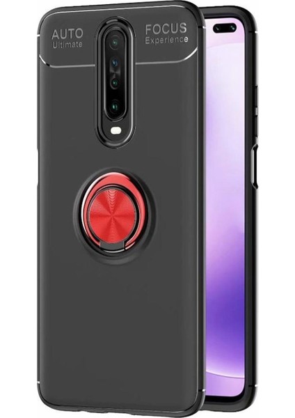 Xiaomi Redmi K30 Kılıf Selfie Yüzüklü Tutuculu Esnek Silikon Rvl