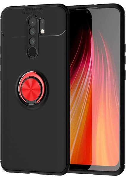 Xiaomi Redmi 9 Kılıf Selfie Yüzüklü Tutuculu Esnek Silikon Rvl