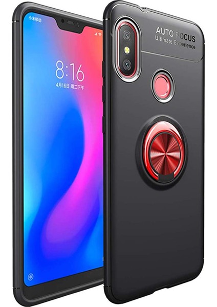 Xiaomi Mi A2 Lite Kılıf Selfie Yüzüklü Esnek Silikon Rvl
