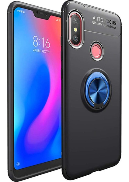 Xiaomi Mi A2 Lite Kılıf Selfie Yüzüklü Esnek Silikon Rvl