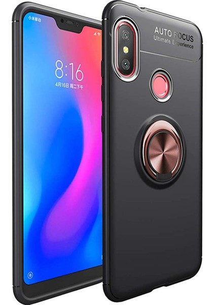 Xiaomi Mi A2 Lite Kılıf Selfie Yüzüklü Esnek Silikon Rvl