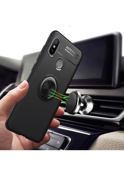 Xiaomi Mi A2 Kılıf Mi 6x Selfie Yüzüklü Esnek Silikon Rvl