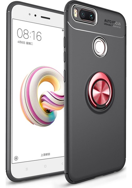 Xiaomi Mi A1 Kılıf Mi 5x Selfie Yüzüklü Esnek Silikon Rvl