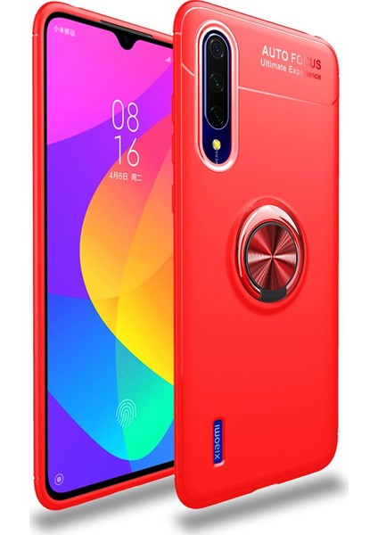 Xiaomi Mi 9 Lite Kılıf Selfie Yüzüklü Tutuculu Esnek Silikon Rvl