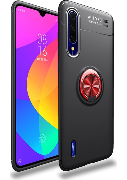 Xiaomi Mi 9 Lite Kılıf Selfie Yüzüklü Tutuculu Esnek Silikon Rvl