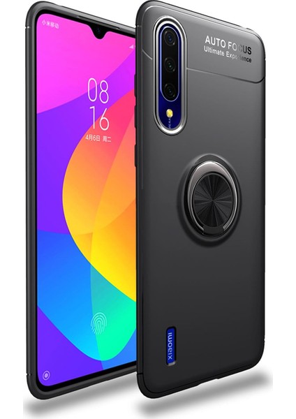 Xiaomi Mi 9 Lite Kılıf Selfie Yüzüklü Tutuculu Esnek Silikon Rvl
