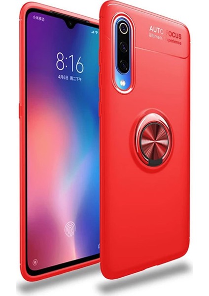 Xiaomi Mi 9 Kılıf Selfie Yüzüklü Tutuculu Esnek Silikon Rvl